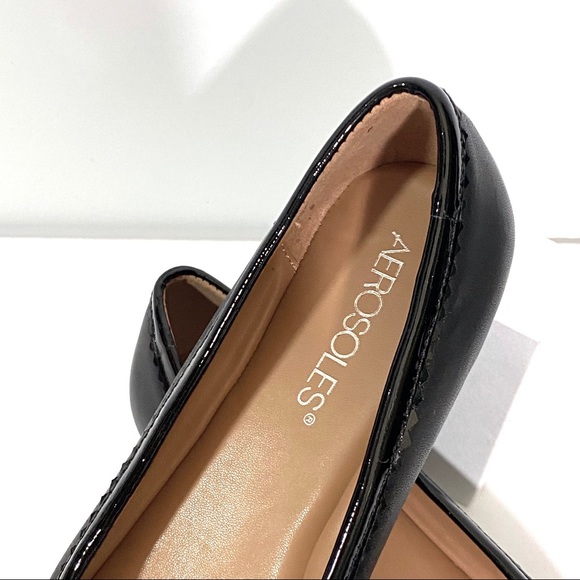 🏝 NWT Aeropostale Mint Jule Black Ballet Flat Womens Size 7 - Picture 5 of 13